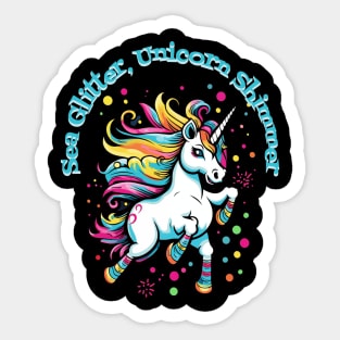 Sea Glitter, Unicorn Shimmer Sticker